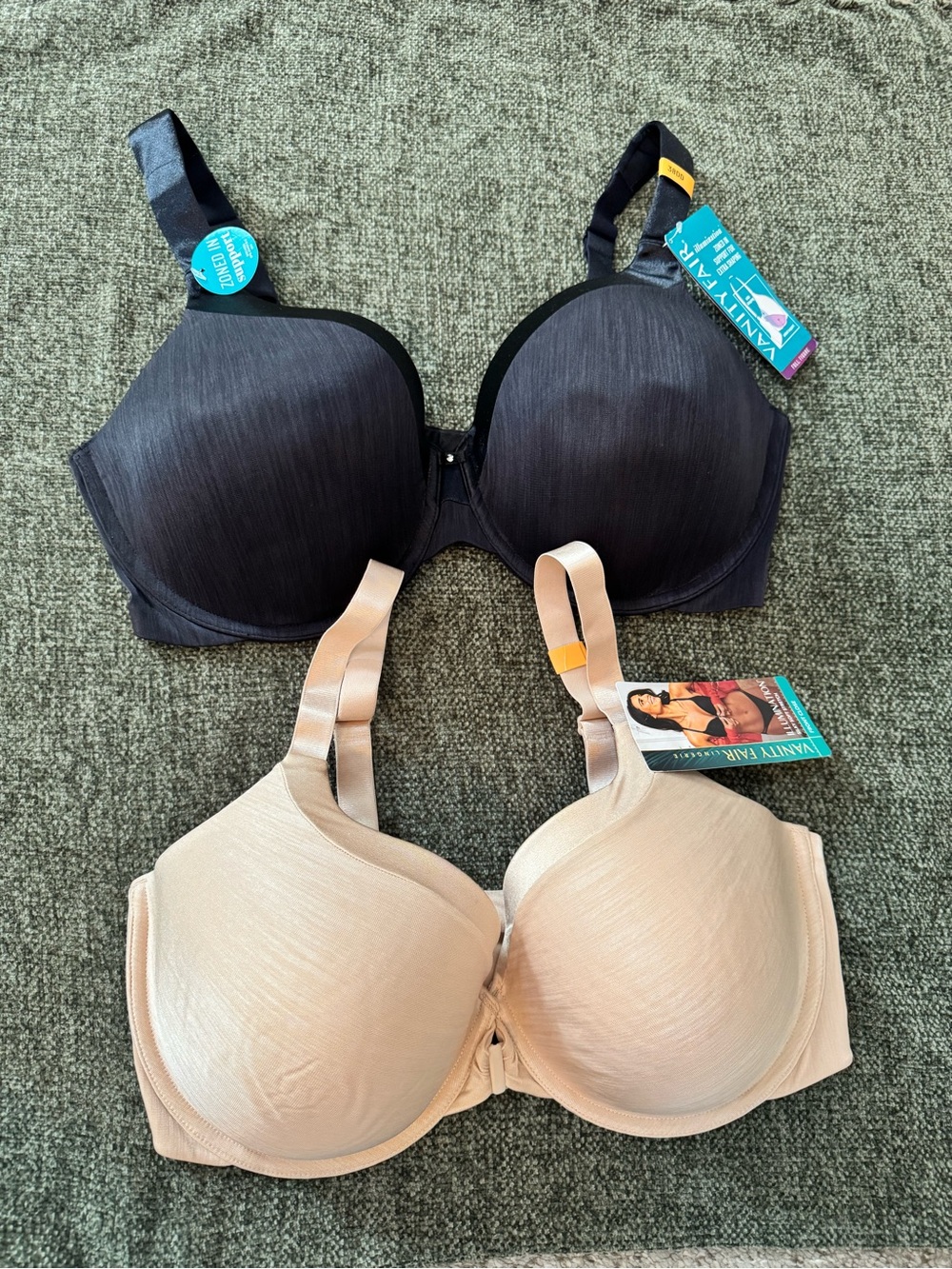 Vanity Fair Women’s Bra Bundle Lot of 2 NEW Size 38DD Style 76338 and 75338